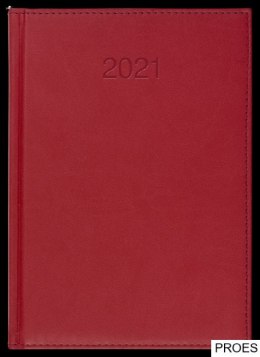 Kalendarz Vivella A4 tygodniowy p. biały Nr kat. 216 A4TB czerwony 2024 WOKOŁ NAS