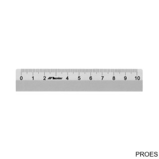 Linijka metalowa 10 cm 30402 LENIAR
