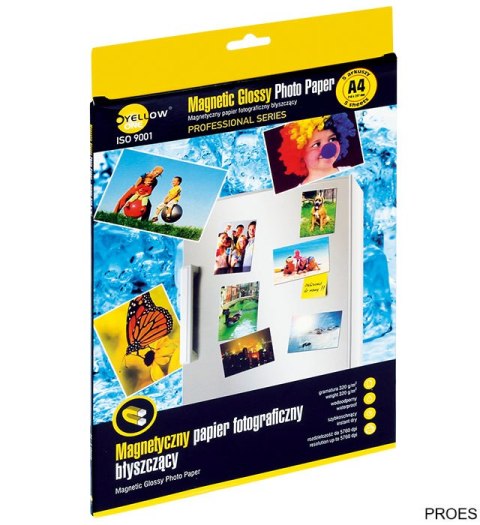 Papier fotograficzny Magnetic 4PFMG320, 320 g/m, A4 5 arkuszy YELLOW ONE 150-1290 (X)