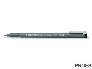 Pisak z atramentem pigmentowym, 0,3 mm, czarny, Staedtler S 308 03-9