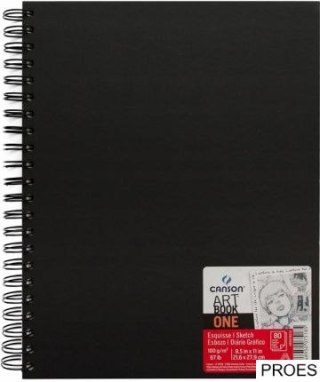 Szkicownik Canson ArtBook ONE 21,6x27,9 100g 80k. spirala 400110292