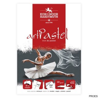 Blok do pasteli ARTPASTEL ANTRACYT A4 20 ark. 180 g KIN