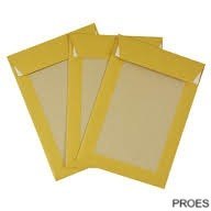 Koperta B4 HK brązowa usztywniony tył TK 250x353 przód100/tył350g NC 91733037