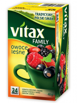 Herbata VITAX FAMILY OWOCE LEŚNE (24 saszetek) bez zawieszki