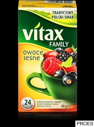 Herbata VITAX FAMILY OWOCE LEŚNE (24 saszetek) bez zawieszki