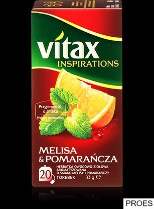Herbata VITAX INSPIRATIONS Melisa&pomarańcza (20 saszetek) 33g zawieszka