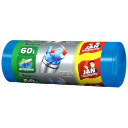 JAN NIEZBĘDNY Worki HD Easy-pack niebieskie wiązane 60l 20 szt. 32348