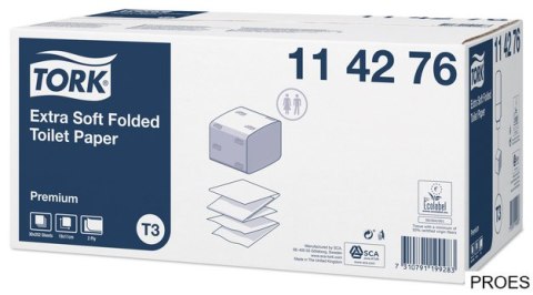 Papier toaletowy ZZ Premium 114276 biały TORK T3 8712