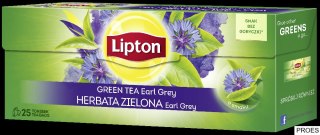 Herbata LIPTON EARL GREY GREEN 25t zielona