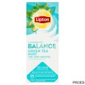 Herbata LIPTON BALANCE Green Tea Mint (25 kopert fol.)