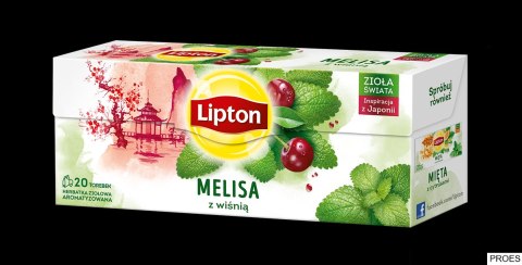 Herbata LIPTON MELISA Z WIŚNIĄ 20t ziołowa Herbata LIPTON MELISA Z WIŚNIĄ 20t ziołowa