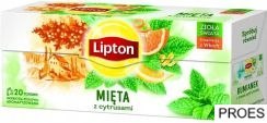 Herbata LIPTON MIĘTA Z CYTRUSAMI 20 saszetek