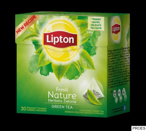 Herbata LIPTON PIRAMID GREEN FRESH NATURE 20t zielona GREEN TEA