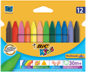 Kredki świecowe BIC Kids Plastidecor Triangle 12 kolorów, 8297732