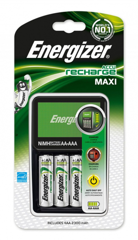 Ładowarka ENERGIZER MAXI z czterema akumulatorkami AA 2000mAh