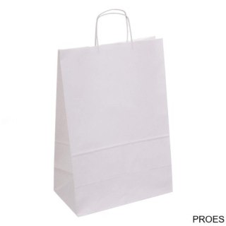 Torba papierowa ECOBAG 305x170x425mm biała 100g ekologiczna