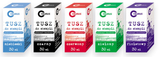 Tusz do pieczątek 30 ml czarny Taurus