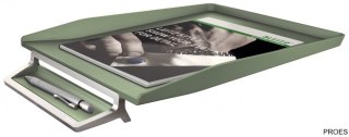 Półka na dokumenty LEITZ STYLE seledynowa 52560053z miejscem na długopis (X) (X)