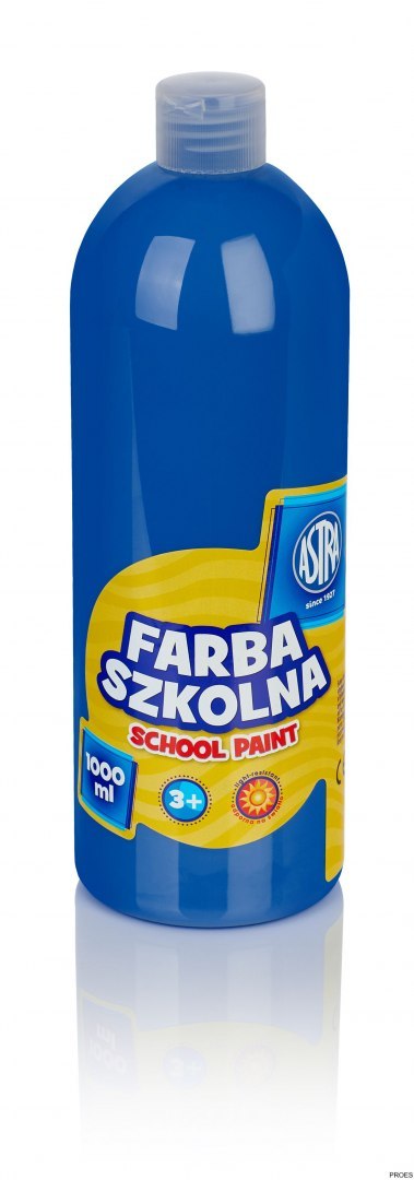 Farba szkolna Astra 1000 ml - niebieska ciemna, 301217048