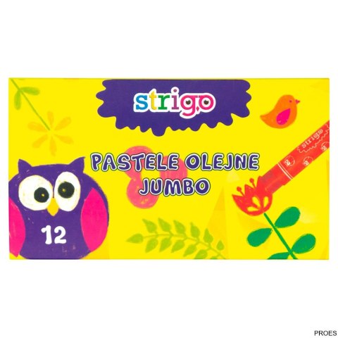 Pastele olejne JUMBO 12 kolorów STRIGO SSC029