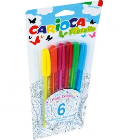 Długopis CARIOCA FIORELLA FLUO, 6 kolorów 160-1407