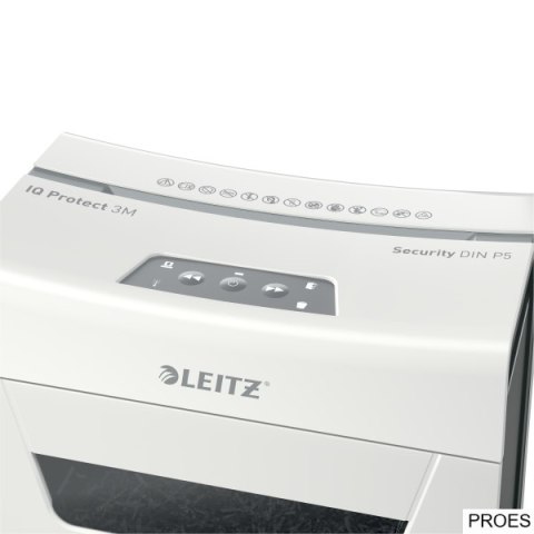 Niszczarka Leitz IQ Protect 3 P5, 3 kartki, 10 l kosz 80930000 Niszczarka Leitz IQ Protect 3 P5, 3 kartki, 10 l kosz 80930000