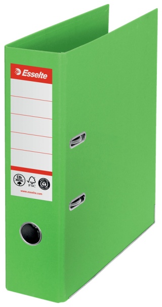 Segregator Esselte No.1 neutralny pod względem emisji CO2, A4, szer. 75 mm, zielony 627567
