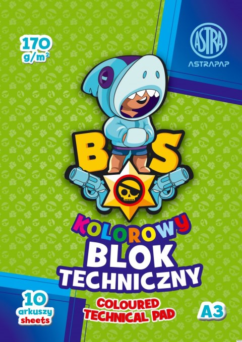Blok kolorowy barwiony w masie ASTRAPAP A3 170g 10 ark BS&Unicorn, 106021008 Blok kolorowy barwiony w masie ASTRAPAP A3 170g 10 ark BS&Unicorn, 106021008