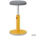 Ergonomiczny stołek Leitz Ergo Cosy, żółty 65180019