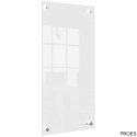 Mała podłużna szklana tablica suchościeralna Nobo Home 300x600mm, biała 1915603