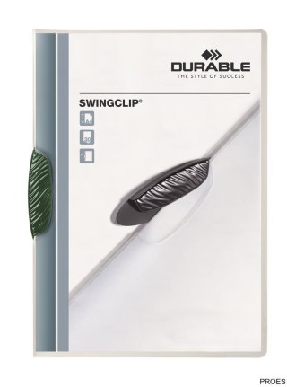 Skoroszyt SWINGCLIP 2260-05 zielony na 30 kartek