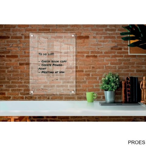 Tablica akrylowa suchościeralna do zawieszania na ścianie Nobo Home 600x450mm 1915621 Tablica akrylowa suchościeralna do zawieszania na ścianie Nobo Home 600x450mm 1915621