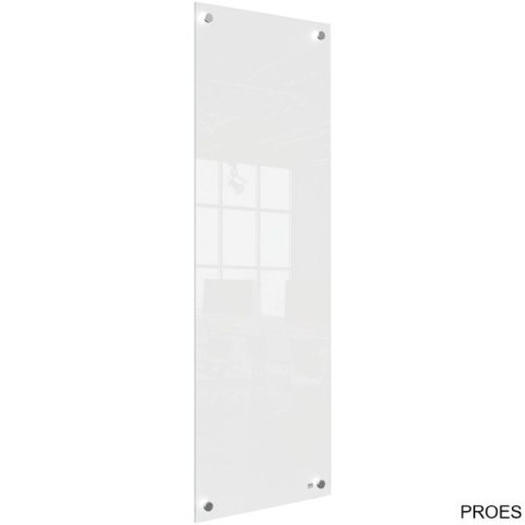 Mała podłużna szklana tablica suchościeralna Nobo Home 300x900mm, biała 1915604 Mała podłużna szklana tablica suchościeralna Nobo Home 300x900mm, biała 1915604