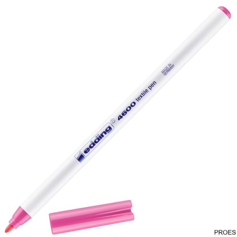 Marker do tkanin okrągła końcówka 1 mm różowy Edding 4600/009/R Marker do tkanin okrągła końcówka 1 mm różowy Edding 4600/009/R