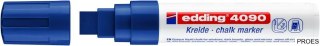 Marker kredowy ścięta końcówka 4 -15 mm kredowy niebieski Edding 4090/003/N