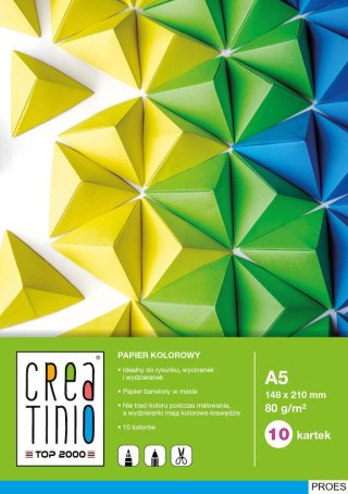 Papier kolorowy A5 10k 80g CREATINIO TOP 2000 400079855
