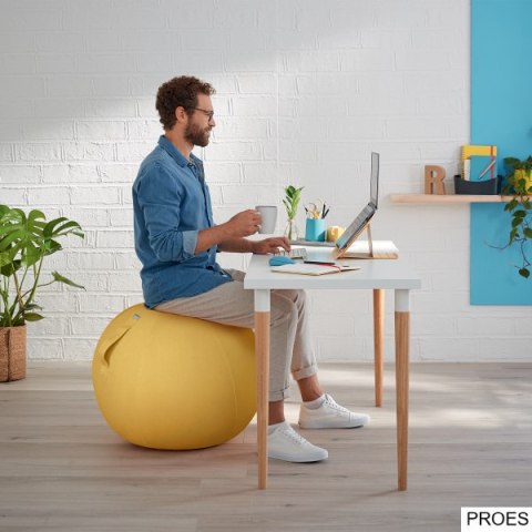 Piłka do siedzenia Leitz Ergo Cosy, żółta 52790019 Piłka do siedzenia Leitz Ergo Cosy, żółta 52790019