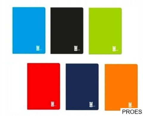 Brulion A5 96 kratka kol.ONE COLOR 0765 INTERDRUK Brulion A5 96 kratka kol.ONE COLOR 0765 INTERDRUK