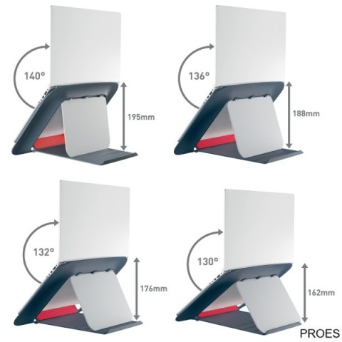 Podstawka pod laptopa Ergo Cosy, szara Leitz 64260089 Podstawka pod laptopa Ergo Cosy, szara Leitz 64260089
