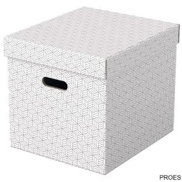 Pudełka domowe do przechowywania, w kształcie sześciana, 3 sztuki, białe Esselte 628288