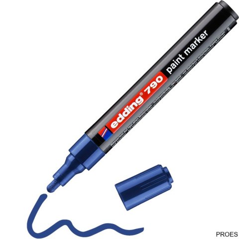 Marker lakierowy okrągła końcówka 2-3 mm niebieski Edding 790/003/N Marker lakierowy okrągła końcówka 2-3 mm niebieski Edding 790/003/N