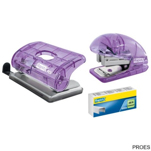 Zszywacz mini Rapid ColourBreeze F4, 10 kartek, 5 lat gwarancji, lawendowy 5001532 Zszywacz mini Rapid ColourBreeze F4, 10 kartek, 5 lat gwarancji, lawendowy 5001532