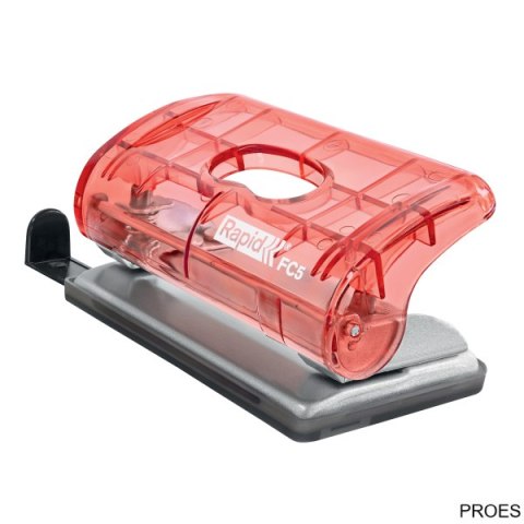 Dziurkacz mini Rapid ColourBreeze FC5, 10 kartek, 5 lat gwarancji, koralowy 5001533 Dziurkacz mini Rapid ColourBreeze FC5, 10 kartek, 5 lat gwarancji, koralowy 5001533