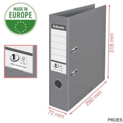 Segregator Esselte No.1 ColourBreeze, 75mm, zielony 626505