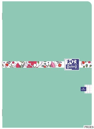 Zeszyt FLORAL A5 32k 90g kratka z marginesem mix 400150841 OXFORD