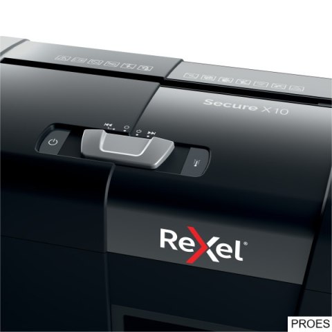 Niszczarka Rexel Secure X10 (P-4), 10 kartek, 18 l kosz, 2020124EU Niszczarka Rexel Secure X10 (P-4), 10 kartek, 18 l kosz, 2020124EU