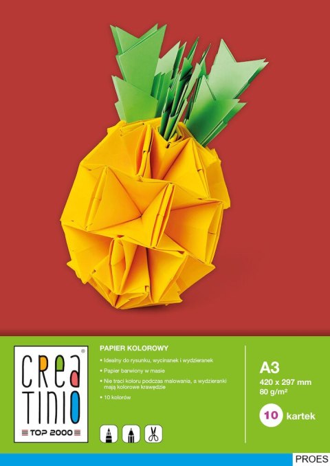 Papier kolorowy A3 10k 80g CREATINIO TOP 2000 400079857