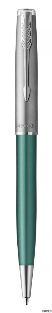 Długopis SAND BLASTED METAL GREEN PARKER 2169365, giftbox