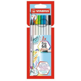 Flamaster Pen 68 BRUSH etui 8 szt. 568/08-21 STABILO