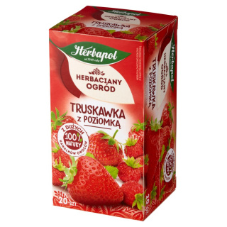 Herbata HERBAPOL HERBACIANY OGRÓD TRUSKAWKA Z POZIOMKĄ 20tb